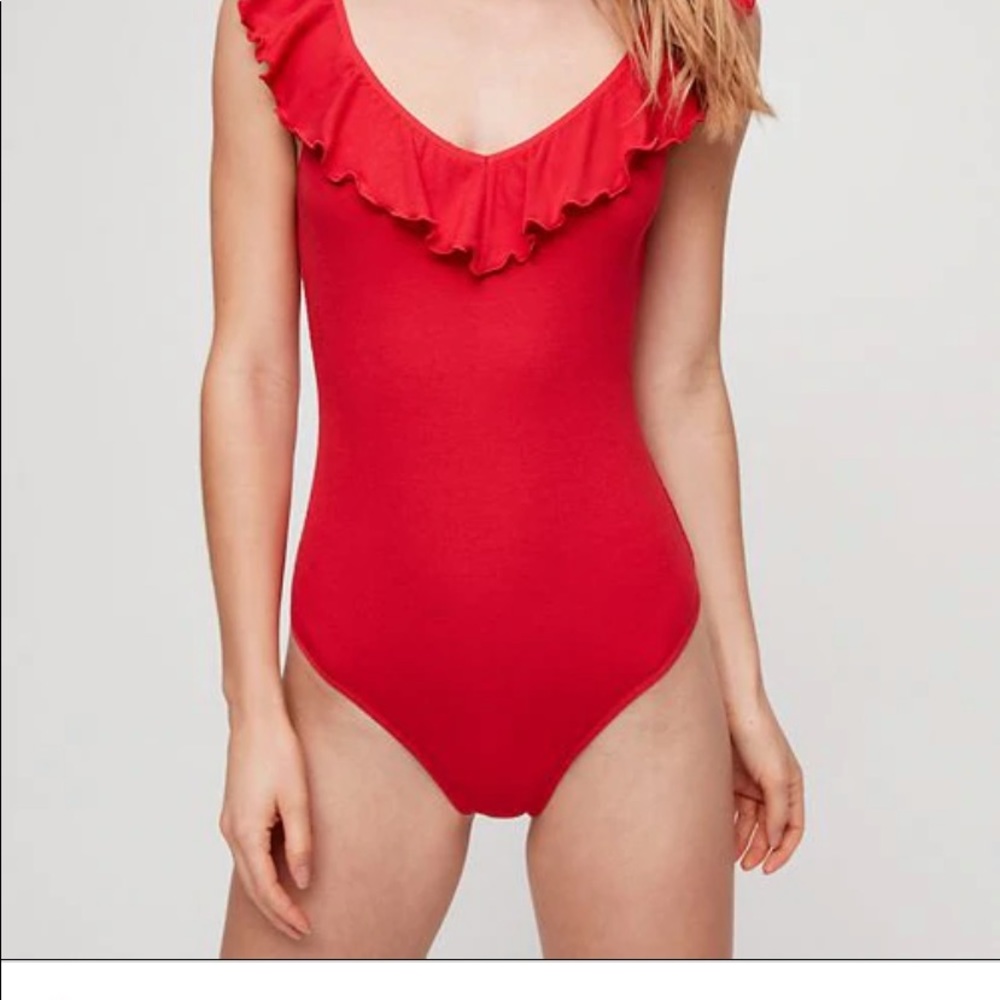Wilfred Red Bodysuit